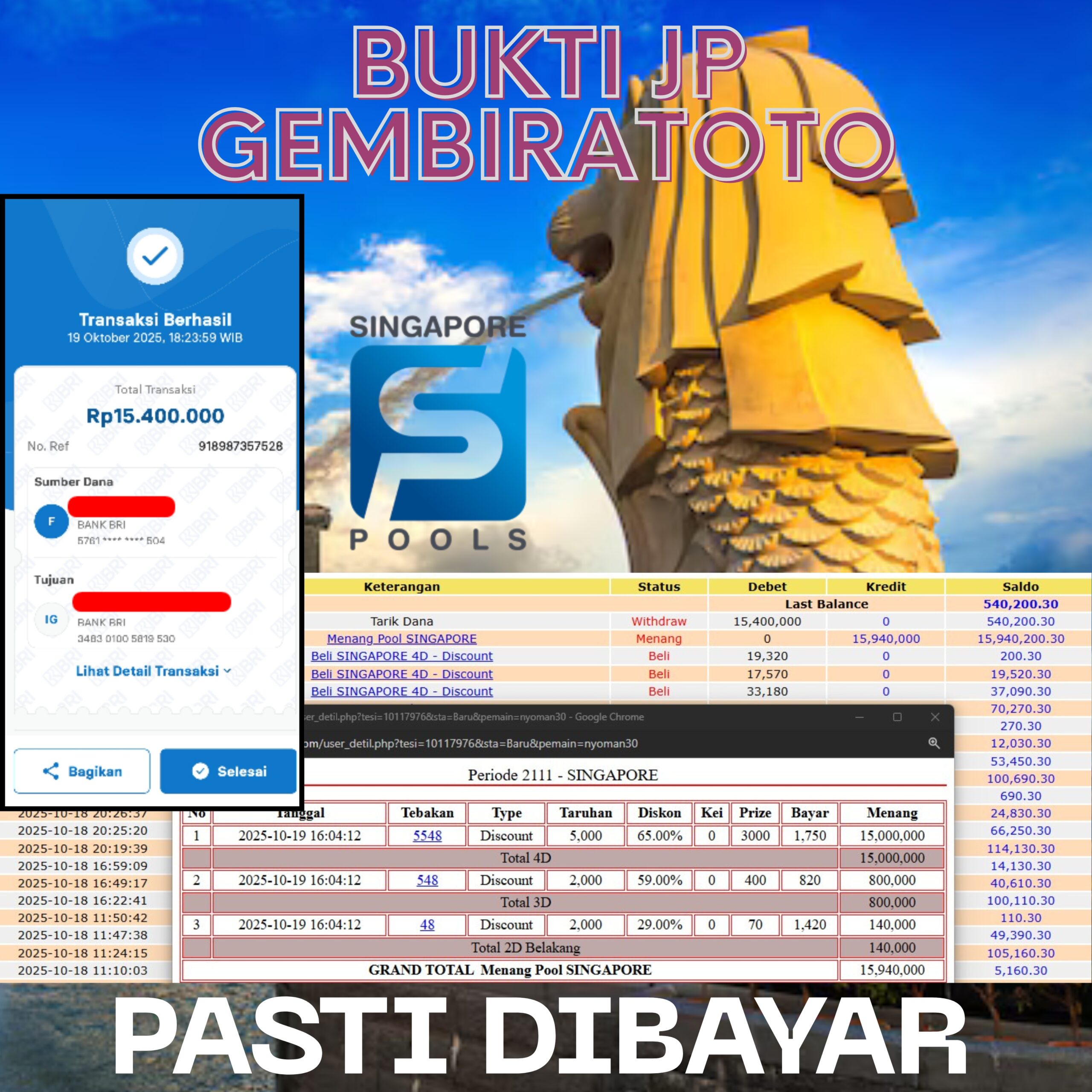 Prediksi GEMBIRATOTO